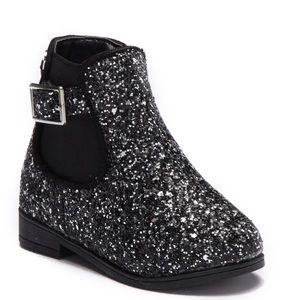 Bebe toddler girls chunky glitter boots